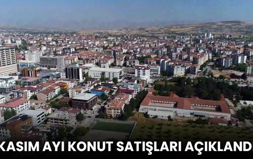 Kasım Ayı Konut Satışları Açıklandı